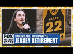 Caitlin Clark Iowa Hawkeyes Jersey Retirement Full Ceremony | FOX College Hoops