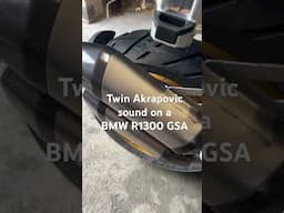 Twin Akrapovic sound on a BMW R1300 GSA. #bmwr1300gsa #akrapovic #bmwriders