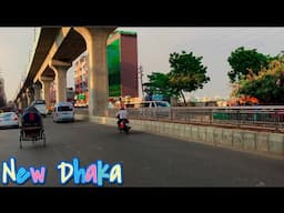 Urban Dhaka City 2022 | Exploring  Rickshaw Journey | New Look in Dhaka | Metro Rail Update