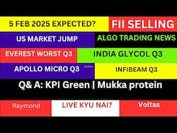 LATEST SHARE MARKET NEWS💥5 FEB💥NIFTY NEWS💥INFIBEAM SHARE RESULT NEWS VOLTAS NEWS PART-1&2