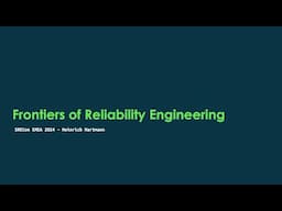 SREcon24 Europe/Middle East/Africa - The Frontiers of Reliability Engineering