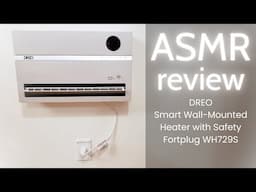 ASMR (Soft Spoken) DREO Smart Wall-Mounted Heater, Safety Fortplug Review | Heating AirBnB Remotely