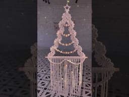 Macrame Christmas Tree #macrametutorial #xmastree #macrametree #christmas