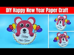 DIY Happy New Year Craft | New Year Paper Craft | Happy New Year Panda Craft