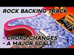 Indie Rock Guitar Backing Track in A | Chord Changes