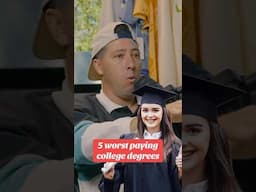 5 worst college degrees. #makingmoney #politics #college #studentdebt