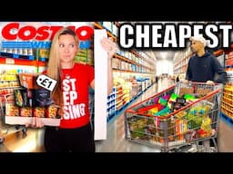 ONLY BUYING THE CHEAPEST ITEM FROM EVERY COSTCO AISLE! Extreme budget shopping & cooking challenge