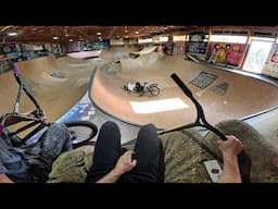 RIDING SCOOTER AT BAM MARGERA'S SKATEPARK!