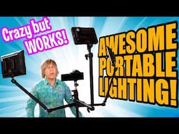 1 light stand Vlogging Setup with Multiple Lights for Youtube Vlogging on Location