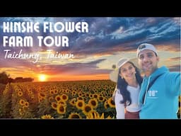 Xinshe Sea of Flowers Walking Tour | Taiwan Travel Vlog | Flower Farm In Taiwan 4K