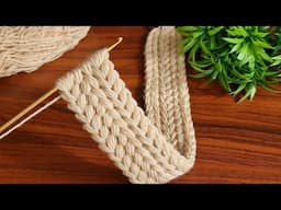 Wow!.. 😇 Tunisian crochet.Sell as many as you can weave.Crochet gorgeous hairband.Super Easy Crochet