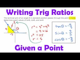 Writing Trig Ratios Given a Point • [2.2d] Pre-Calculus 11