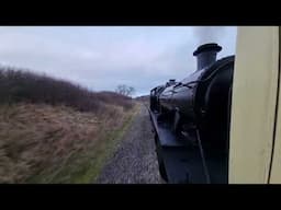 3850 leaving Cheltenham Racecourse - GWSR - 30/12/24