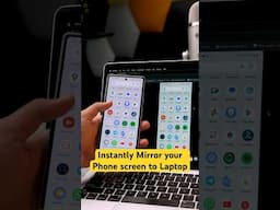 Mirror your Android phone screen to a laptop in Seconds #androidtips #youtubeshort