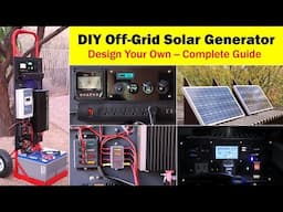 High-Capacity Off-Grid Solar Generator (rev 4) -- Wiring Diagram, Parts List, Design Worksheet