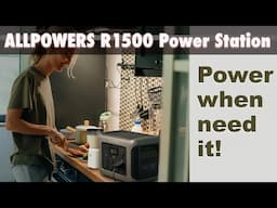 ALLPOWERS R1500 Power Station Plus SP033 Solar Panel review.