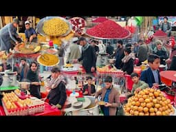 AFGHANISTAN'S BREAKFAST STREET FOOD | FAMOUS NASHTA IN KABUL AFGHANISTAN | PULAO | SIRI PAYE | LIVER