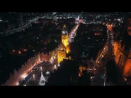 DJI Air 3s - Gdansk Old Town at NIGHT (low light CINEMATIC short film)