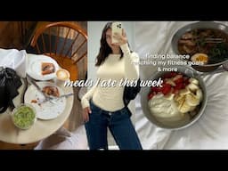 MEALS I ate this week | eating out while reaching my fitness goals -  wedding prep episode 3