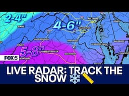 LIVE RADAR: TRACK THE SNOW | FOX 5 DC