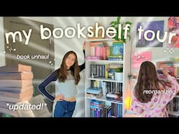 my BOOKSHELF TOUR ⭐️📚 reorganizing & book unhaul ‧₊˚. (YA/teen books)