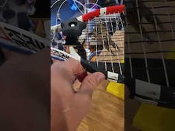 NEWBIE RACQUET STRINGERS! When finishing your CROSSES... PULL SLOW! - see why!