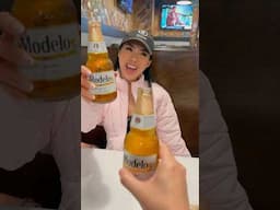 Welcome to America! Miss Universe Vietnam’s first time trying Modelo beer!