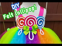 DIY Felt Lollipop Applique/Embellishment!