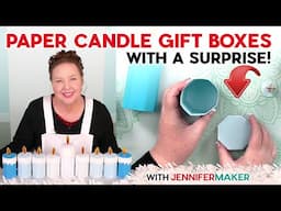 Make Paper Candles With Magnetic "Flames" And Space For Gifts!