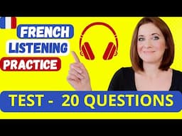 Test your French Listening Skills with 20 Questions A1 / A2 _ Helpful for FRENCH EXAMS