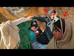 🏔️ Tojmah's displacement in the heart of the mountain ❄️| Taking refuge in a cave with the kids!💔