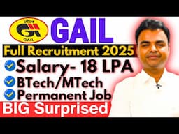 GAIL Recruitment 2025, GAIL Notification 2025, Government Jobs 2025, High Paying Jobs After BTech