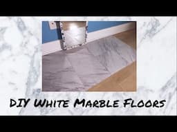 DIY Cheap Marble Floors Apartment Friendly - Kennedi Paige Makeup!