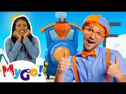 Train Song + More! 🛤️ | Blippi the ASL Treacher | Learn Sign Language | Fun Kids Videos