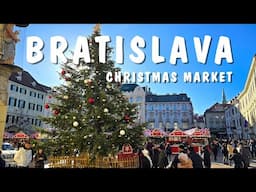 Bratislava Christmas Market 2024 | Street Food in Bratislava, Slovakia