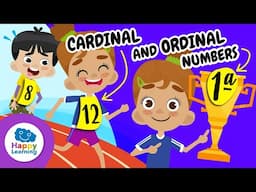 Cardinal and Ordinal Numbers Made Easy 🎯Videos for Children | @HappyLearningENG