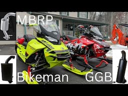 The Ultimate Ski-Doo 850 Exhaust Review!! GGB vs MBRP vs Bikeman