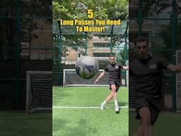 5 Long Passes You Need To Master⚽️#footballshorts #soccershorts #footballskills #soccerskills