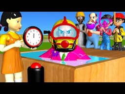 Scary Teacher 3D vs Squid Game Who Dive Longer 1 Minute Clock 5 Times Challenge