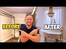 From Garage-to-Luxury Bathroom ! | Start to Finish Makeover! #beforeandafter