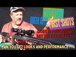 Ruger 10/22 Custom Build First Shots! | Custom Ruger 10/22 Bullet Group Accuracy