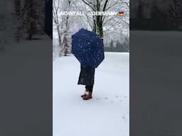 Snowfall in Germany 🇩🇪  #snowfall  #germany #travel #foryou  #viralvideo  #shorts