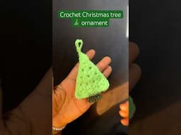 Crochet Christmas tree 🌲 #christmascrochet #corchettutorial #diychristmasdecoration