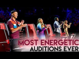 MOST ENERGETIC BLINDS ON THE VOICE | BEST AUDITIONS