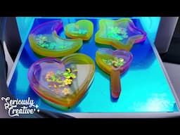 Watch Me Resin #95 Orange & Pink Shaker Keychains | Spring Vibes! | Seriously Creative