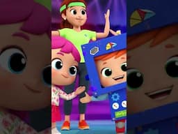 Shake your body like a ROBOT! | Little Angel Kids Song #LittleAngel #Shorts