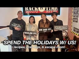 SPEND THE HOLIDAYS WITH US recipes, crab legs and escape room | The Laeno Family