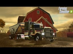 🔴LIVE: IOWA FARMING WITH PETERBILT 379 PLUS FIRST CATTLE | FS25 Monteith Iowa Episode 3