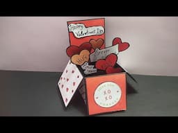 best gift idea for valentines day //diy popup box card