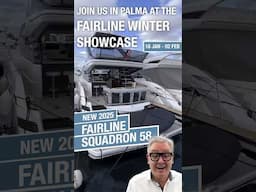 View the Fairline Squadron 58 at the Winter Showcase 2025 until 2nd Feb #boating #fairline